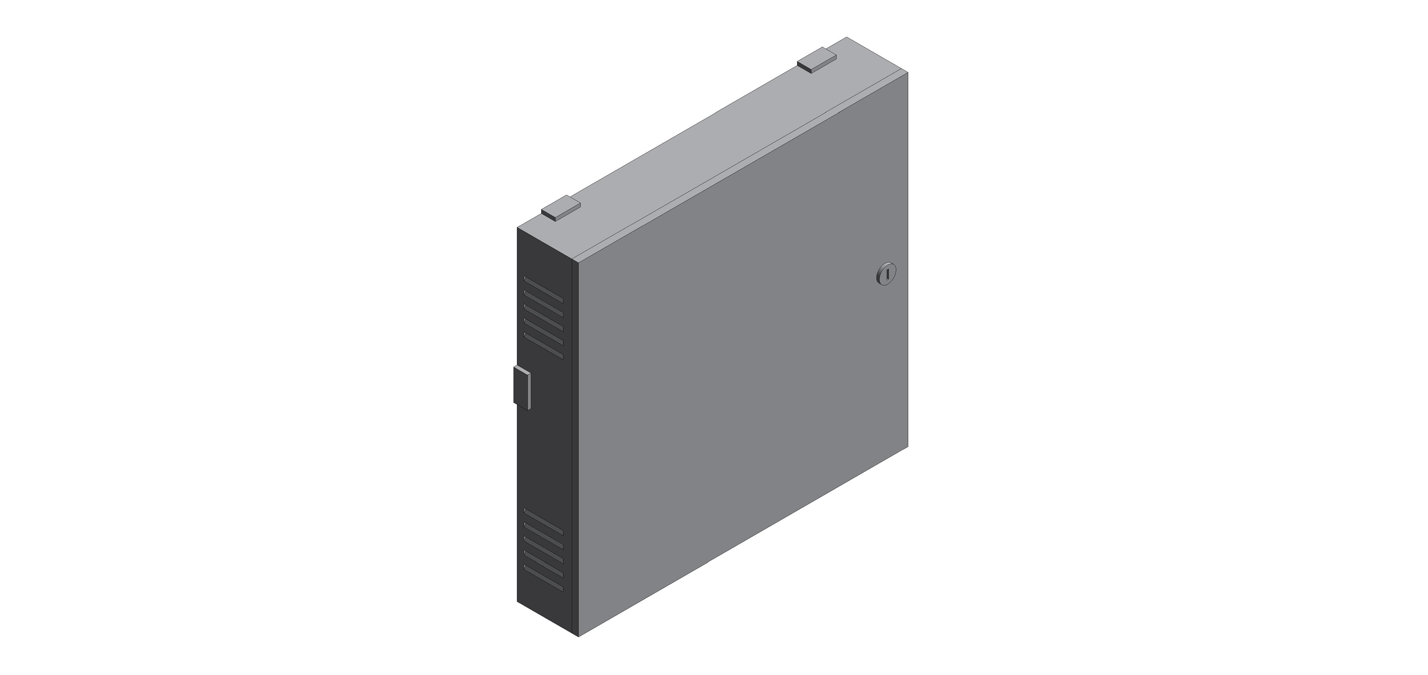 Product: Enclosure: 4-way - lockable enclosure with DIN rail