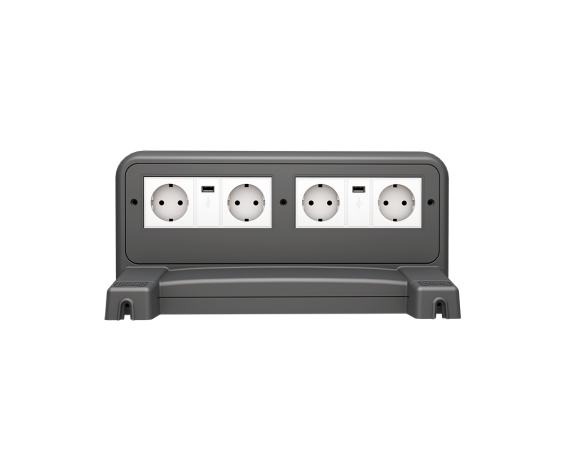 bimstore front image of the Crable Wireless Charging Shelf - No LED - Plug Sockets Type F