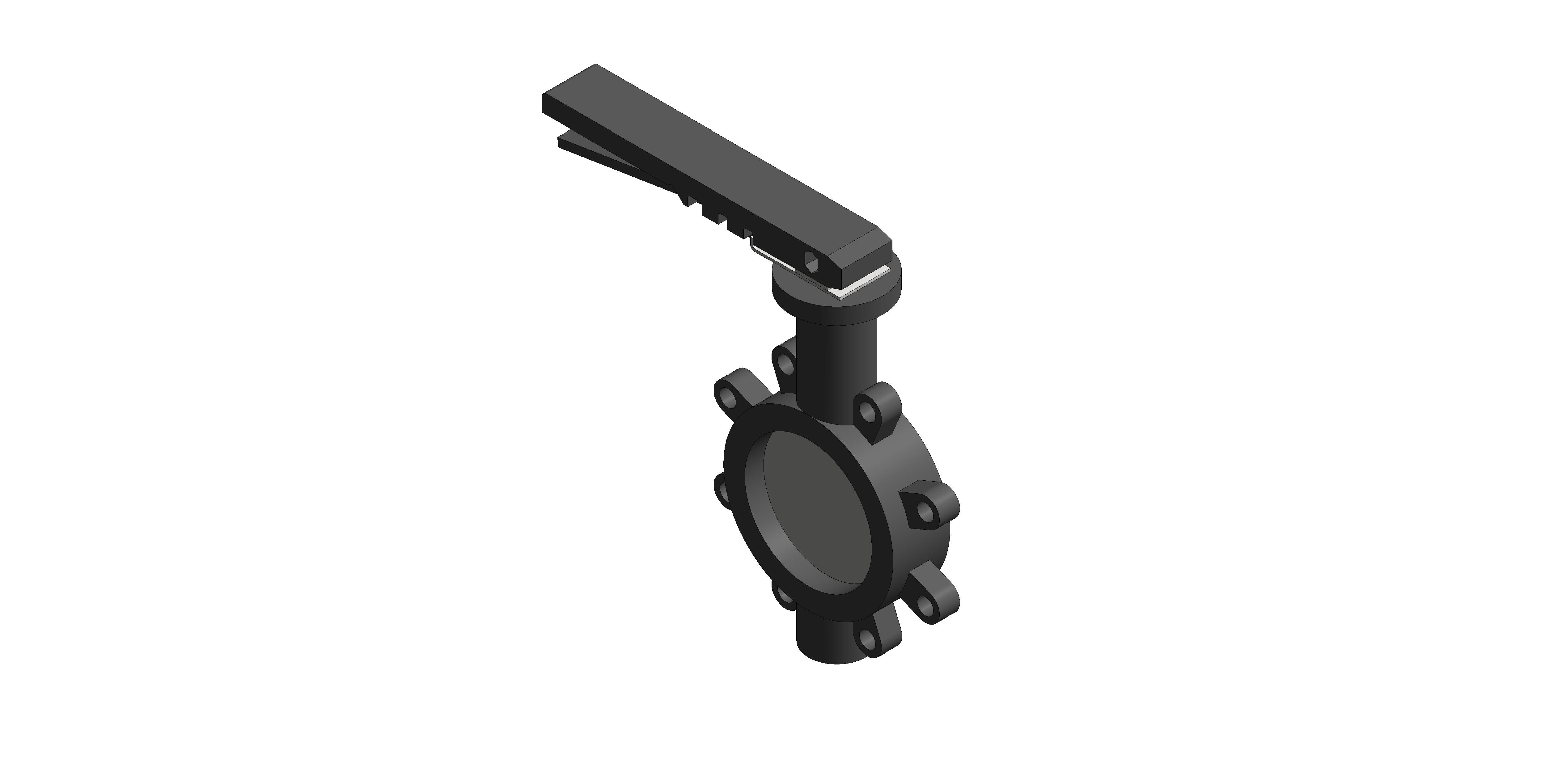 Image of Butterfly Valve Ductile Iron Fully Lugged Lever Operated - F631