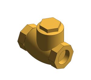 D135 - Swing Check Valve with Metal Disc - Bronze