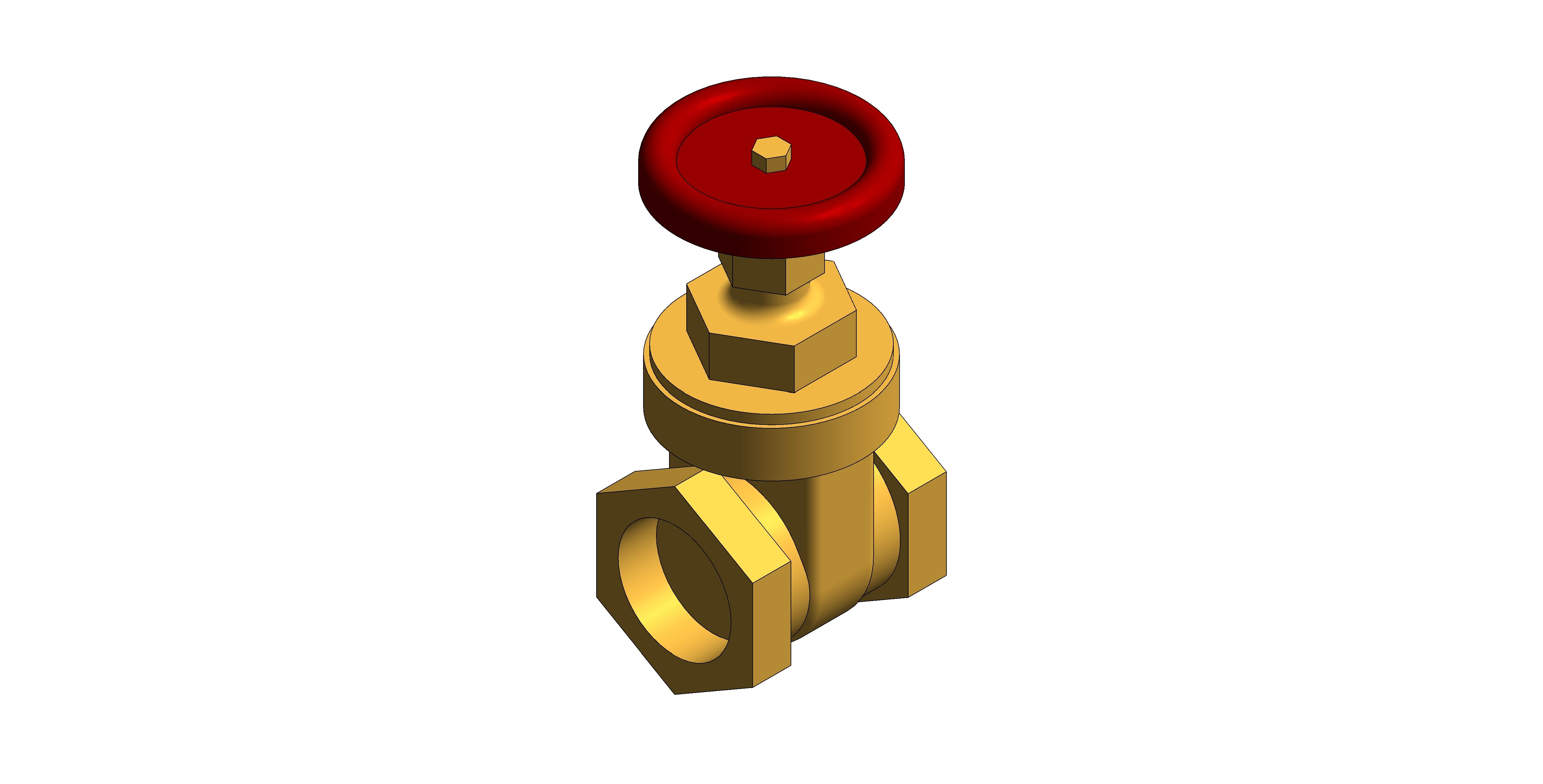 Product: D156 - Gate Valve - Brass
