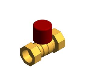 Product: D171ACLS - Ball Valve with Lockshield - DZR Brass