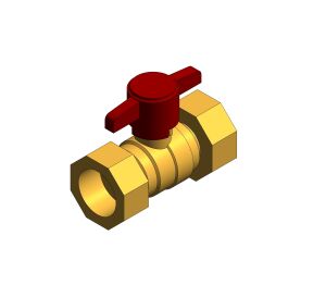 Product: D171ACTH - DZR Ball Valve with T-Handle - DZR Brass