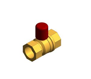 Product: D171ALS - Ball Valve with Lockshield - DZR Brass