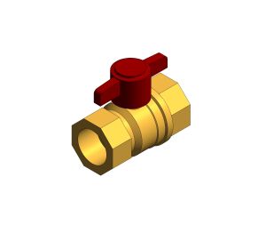 Product: D171ATH - Ball Valve with T-Handle - DZR Brass