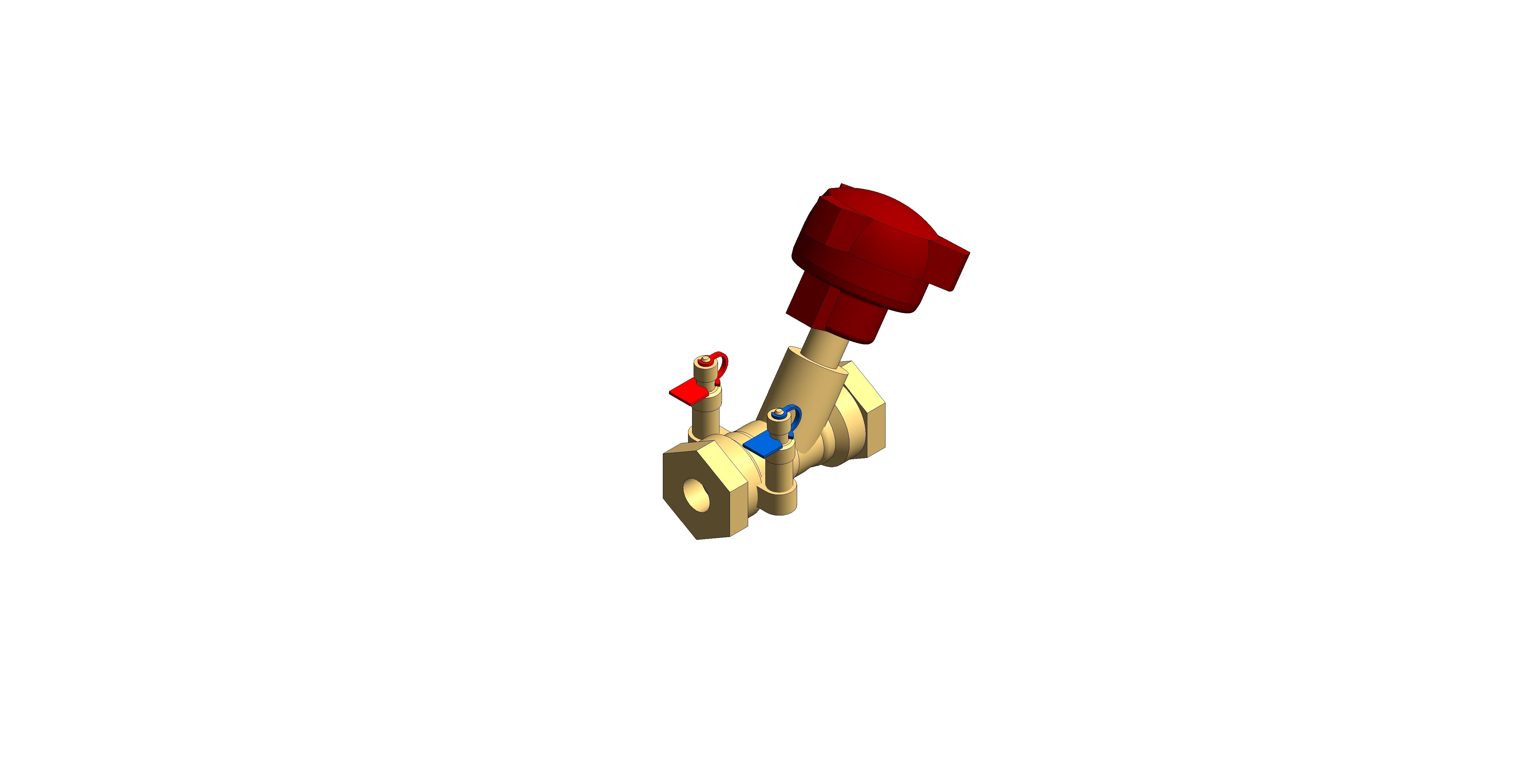 Product: D933 - Low Flow Fixed Orifice Double Regulating Valve (FODRV) - Bronze