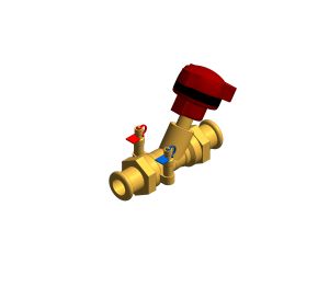 Product: D933.PF - Bronze Fixed Orifice Double Regulating Valve - Low Flow