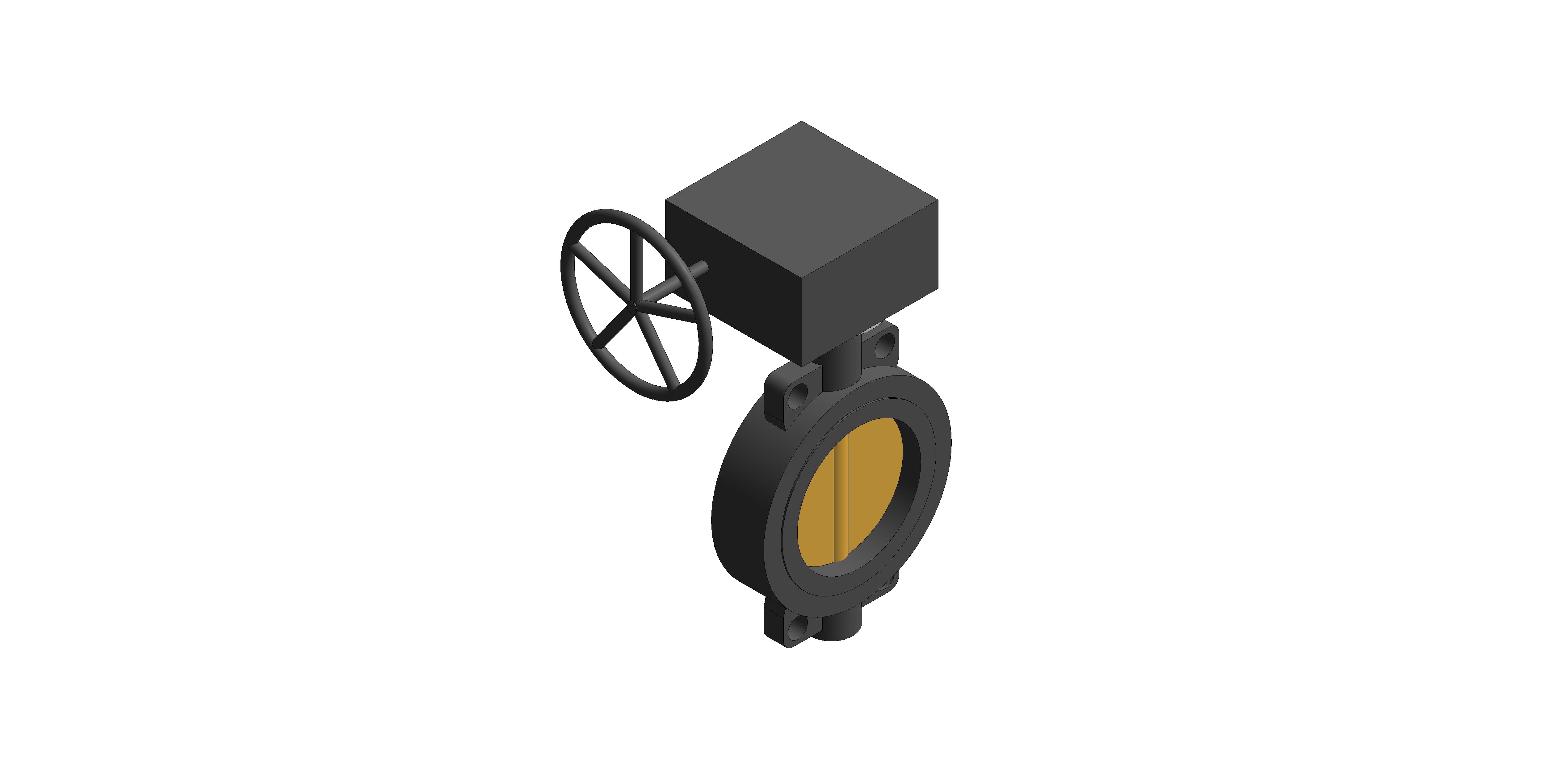 Product: F612 - Semi-Lugged Gearbox Operated Butterfly Valves - Ductile Iron (2019-2025 Design)