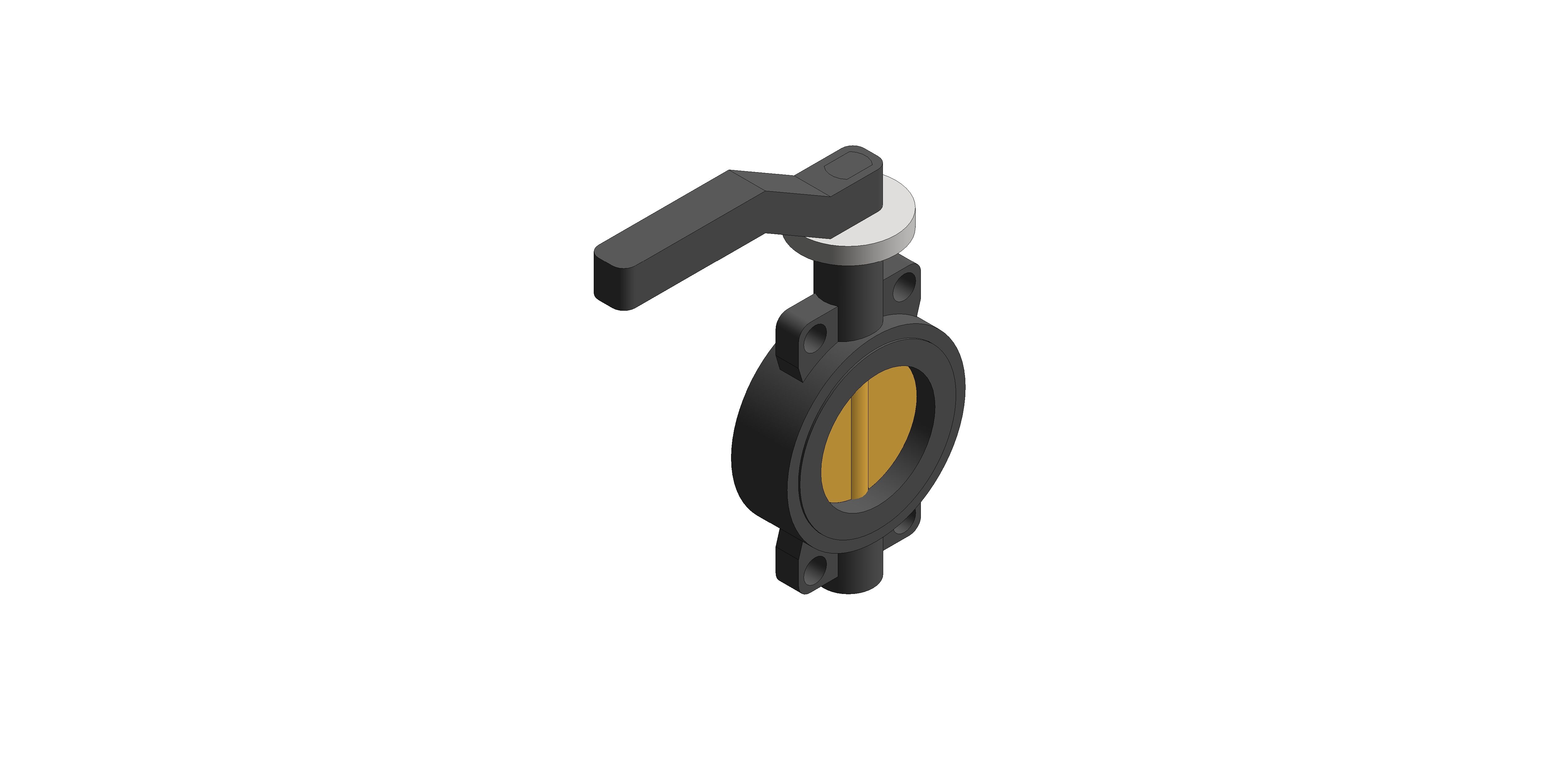 Product: F621 - Semi-Lugged Lever Operated Butterfly Valves - Ductile Iron (2019-2025 Design)