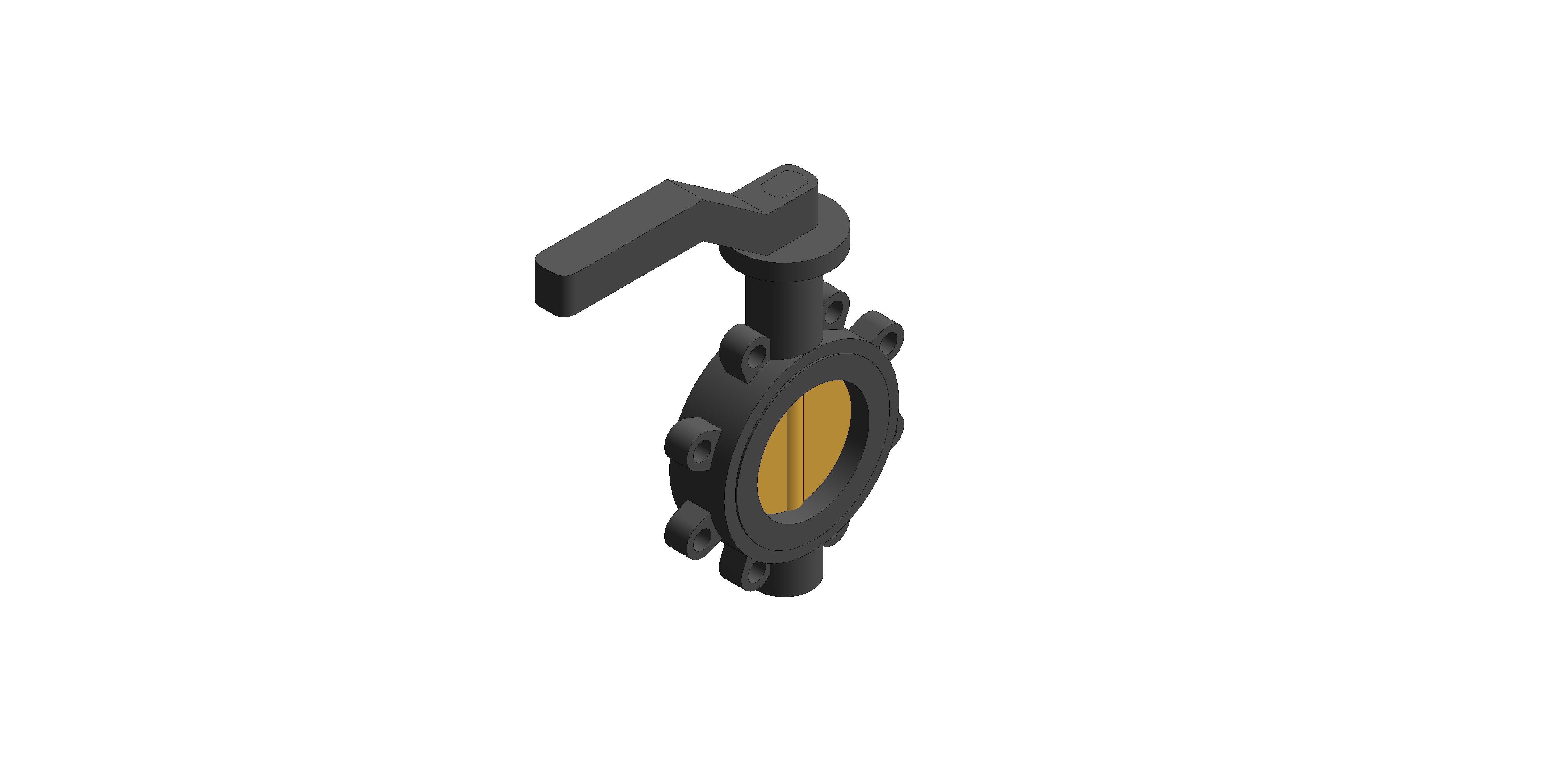 Product: F628 - Fully-Lugged Lever Operated Butterfly Valves - Ductile Iron (2019-2025 Design)