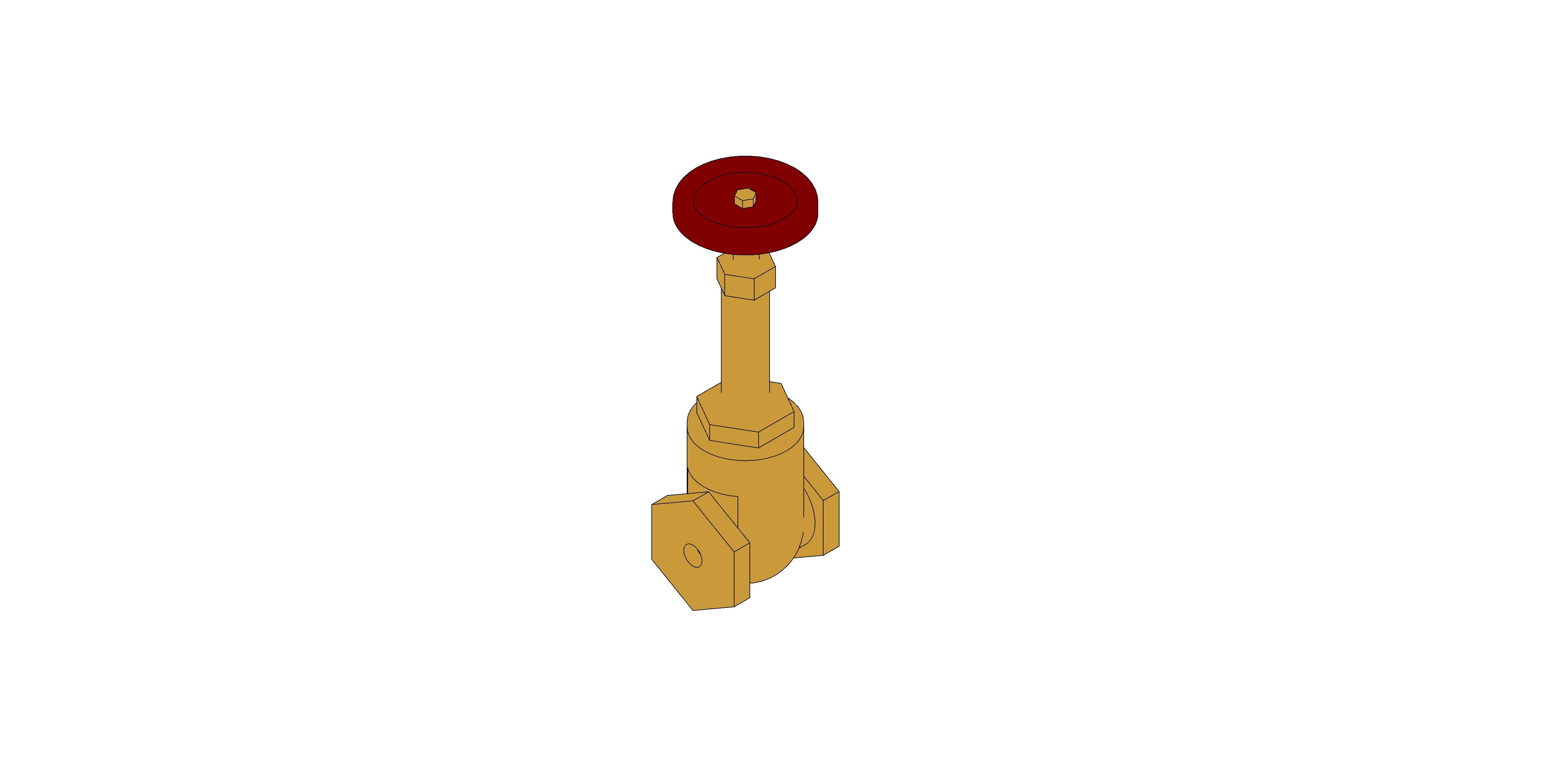 Product: D166 - Gate Valve - Bronze
