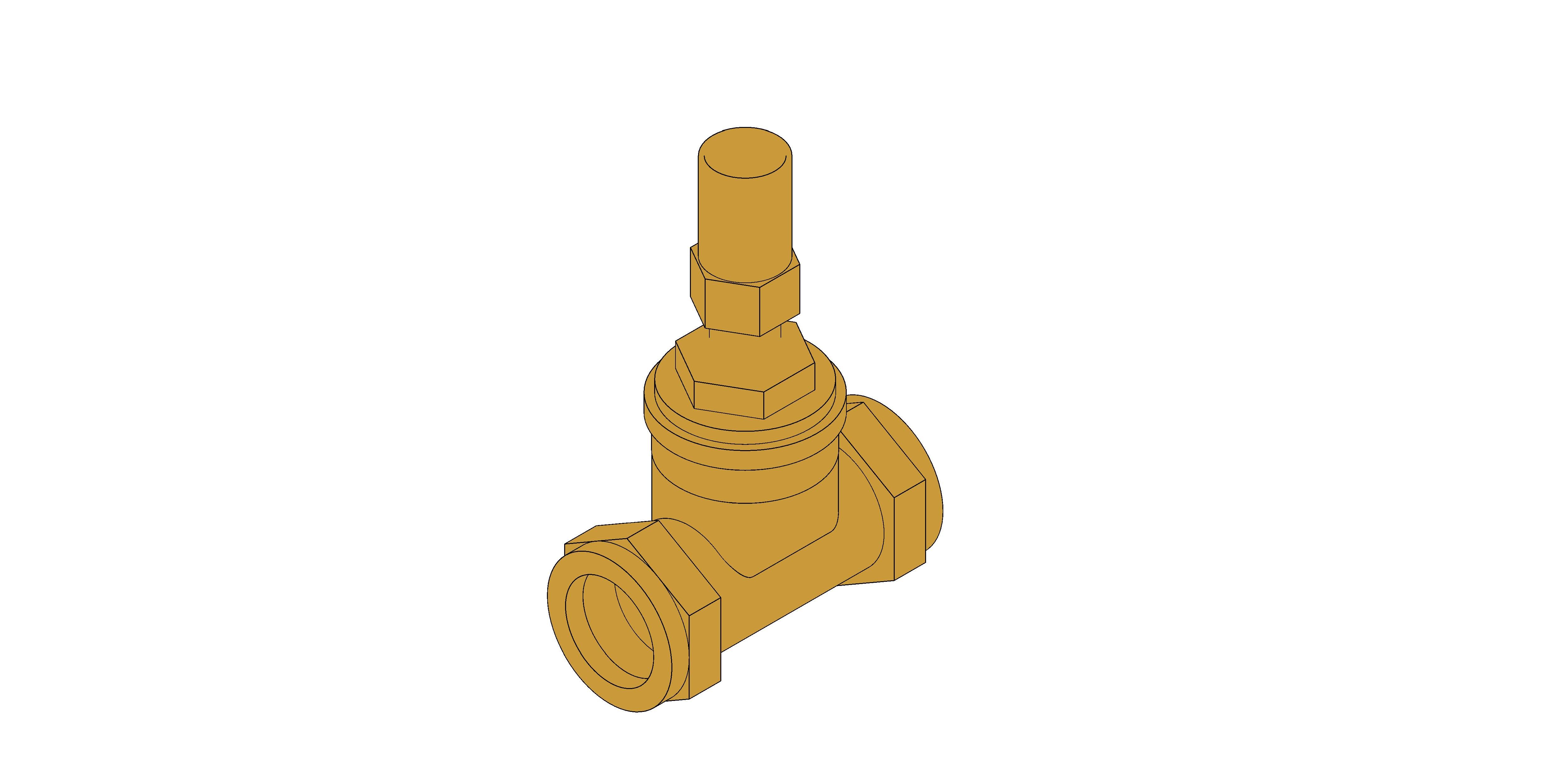 Product: D255C - Gate Valve - Bronze