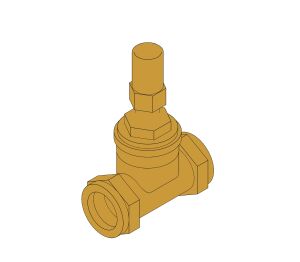 Product: D255C - Gate Valve - Bronze