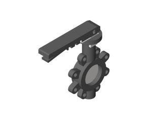 Product: F634 - Butterfly Valve - Fully Lugged Lever Operated