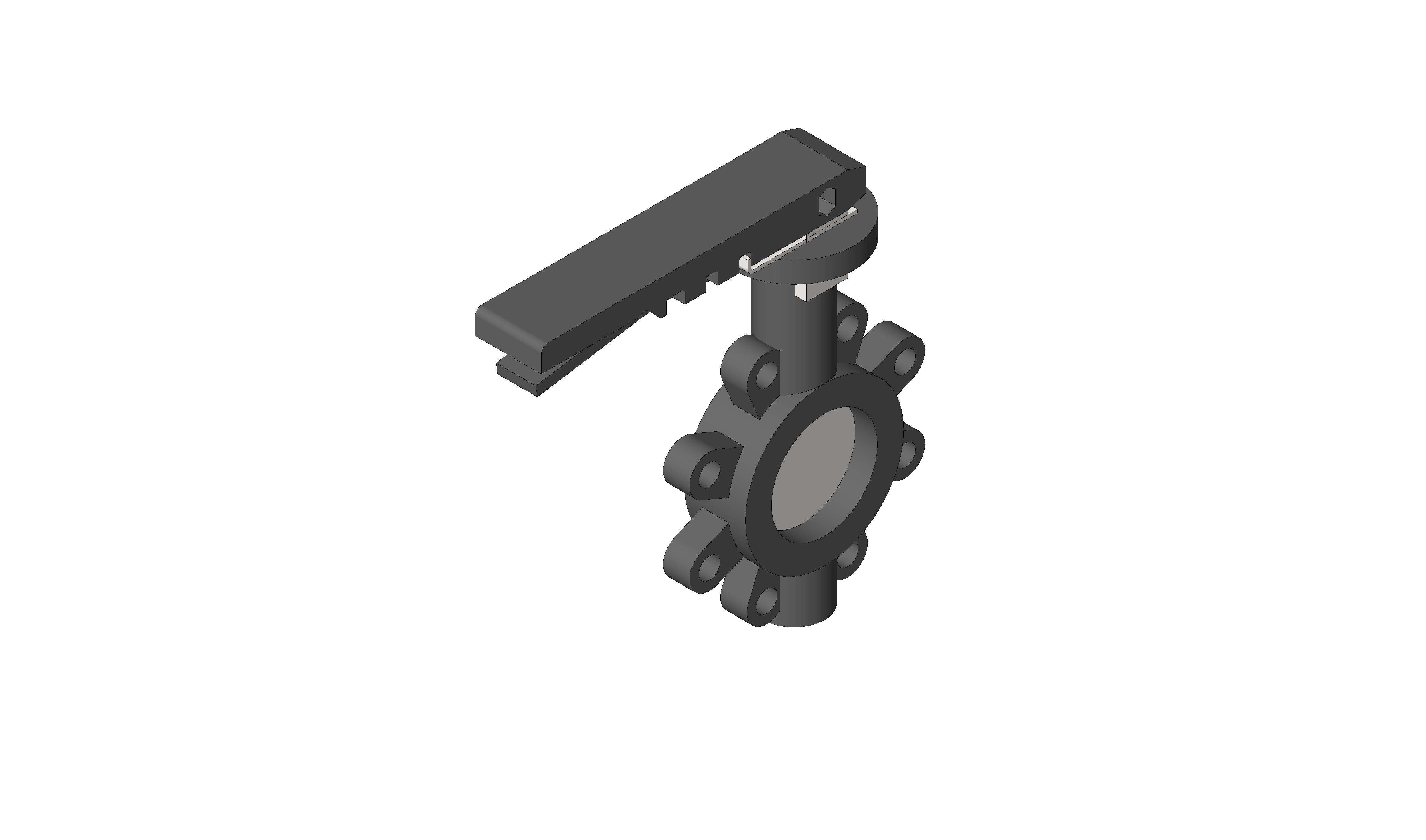 Product: F634 - Butterfly Valve - Fully Lugged Lever Operated