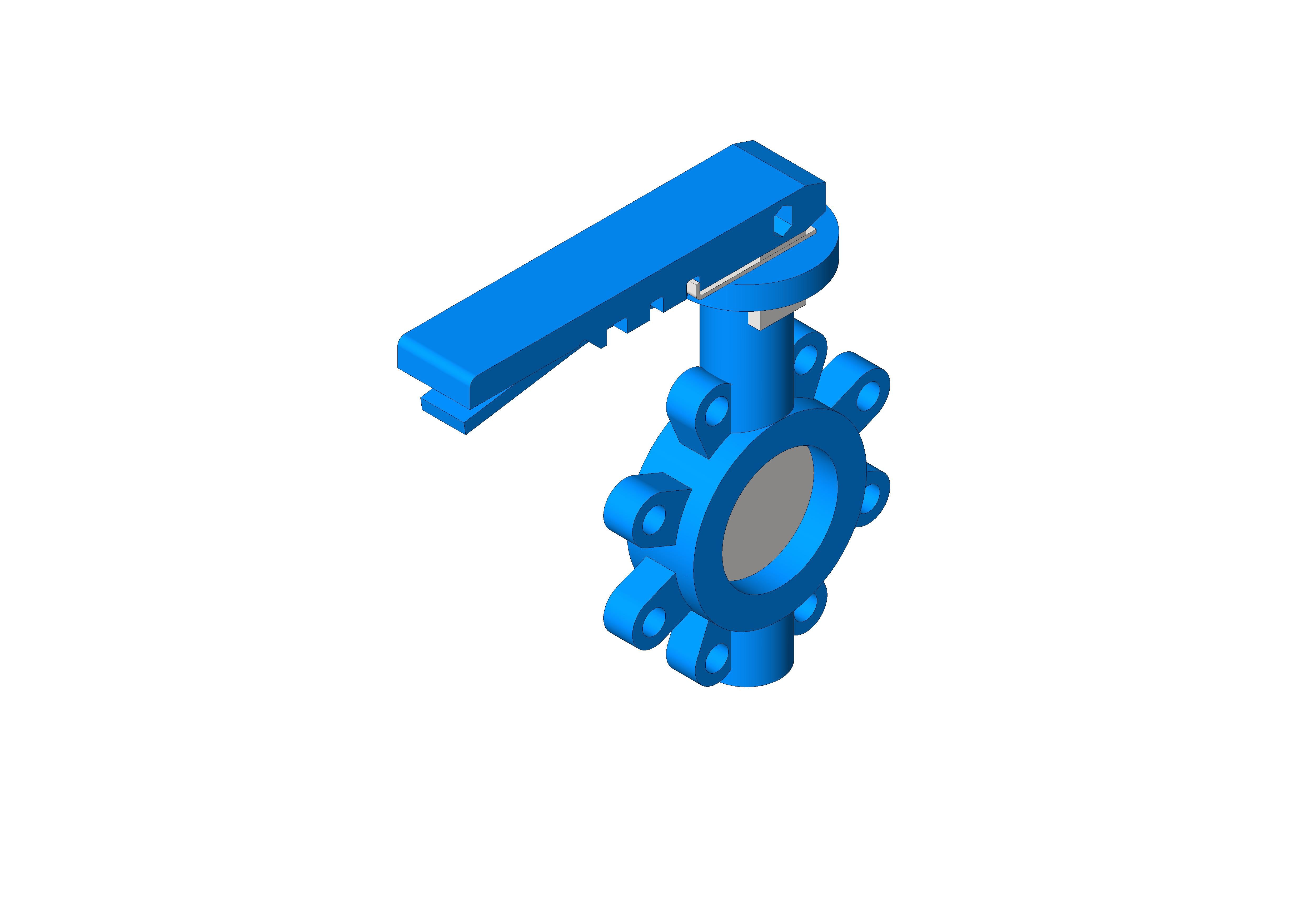 Product: Fig 4980 - Butterfly Valve - Fully Lugged Lever Operated