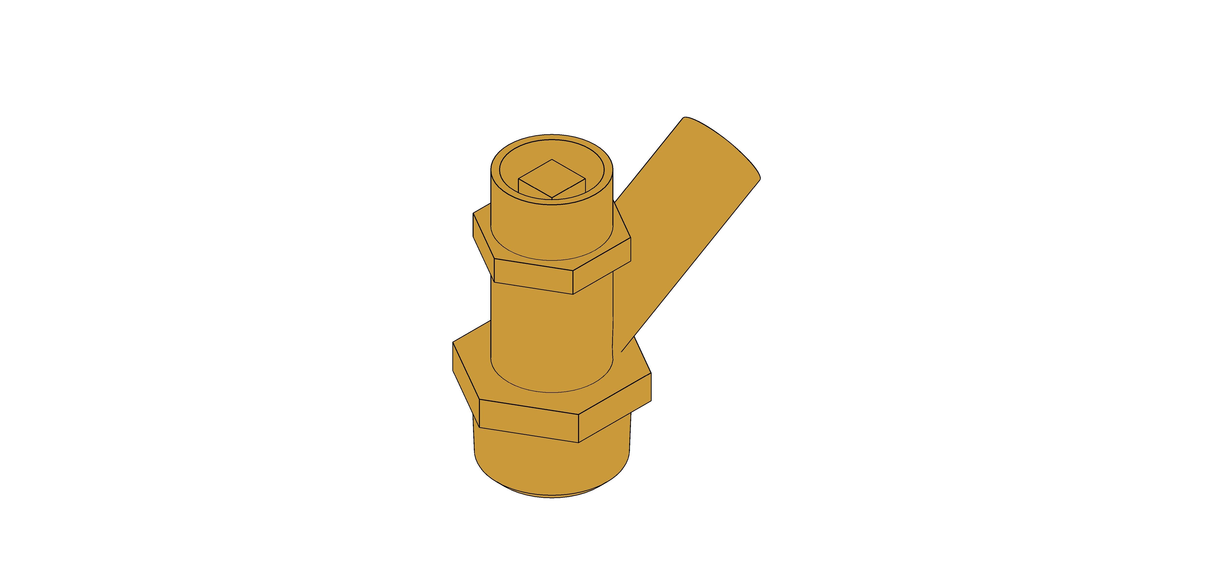 Product: D340 - Draining Tap - DZR Brass