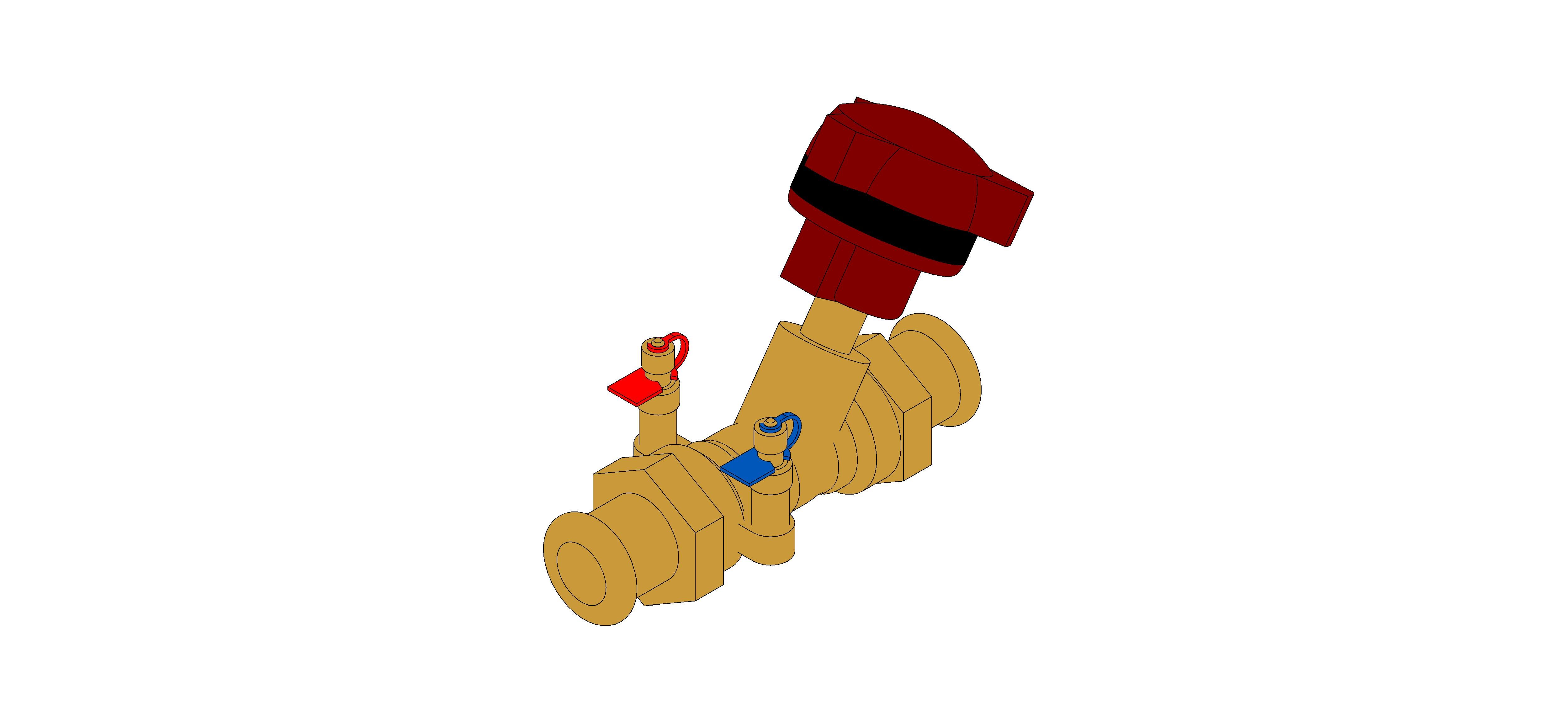 Product: D931.PF - Fixed Orifice Double Regulating Valve (FODRV) - Bronze