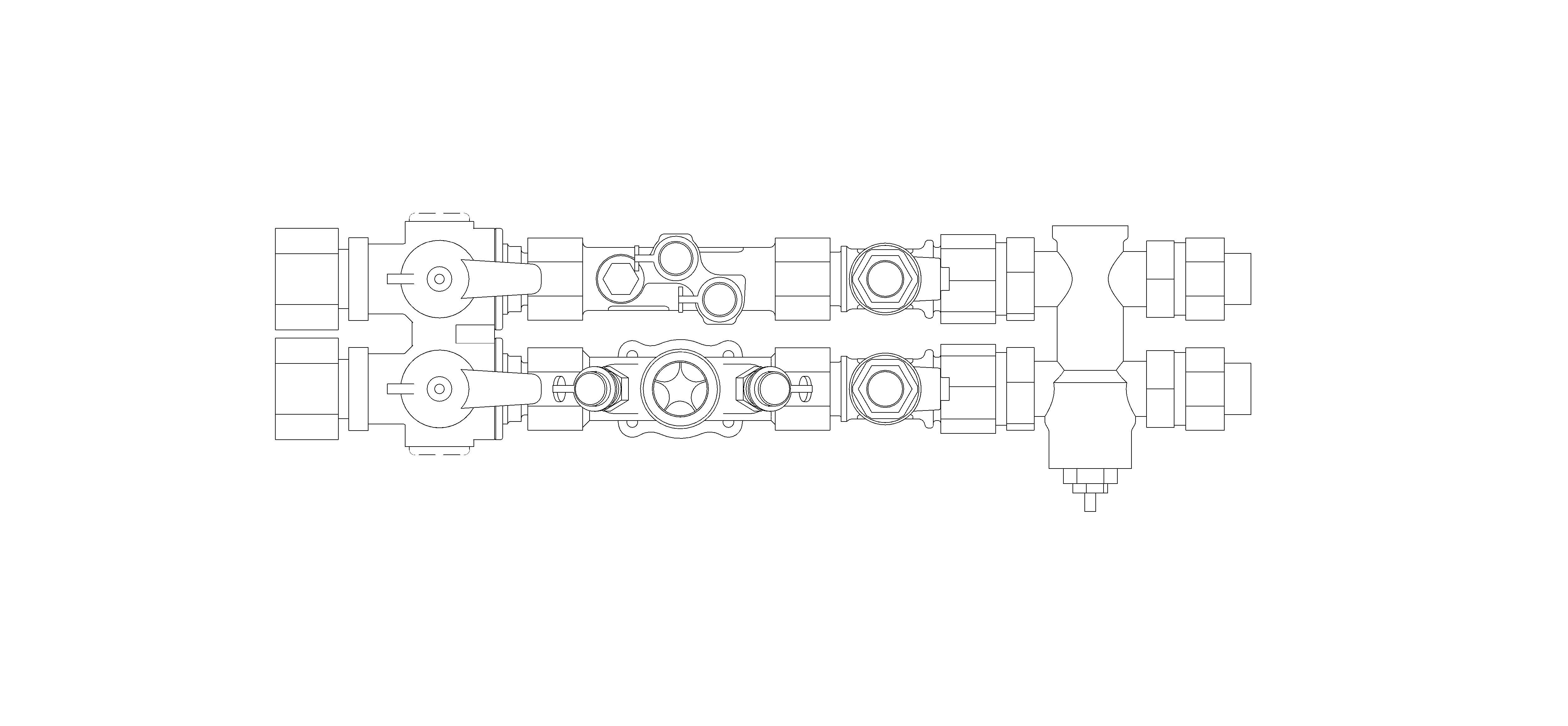 Product: DD40BSS4B - Dominator Peak Pro with PICV, BSRIA Flushing Drain & 4-Port
