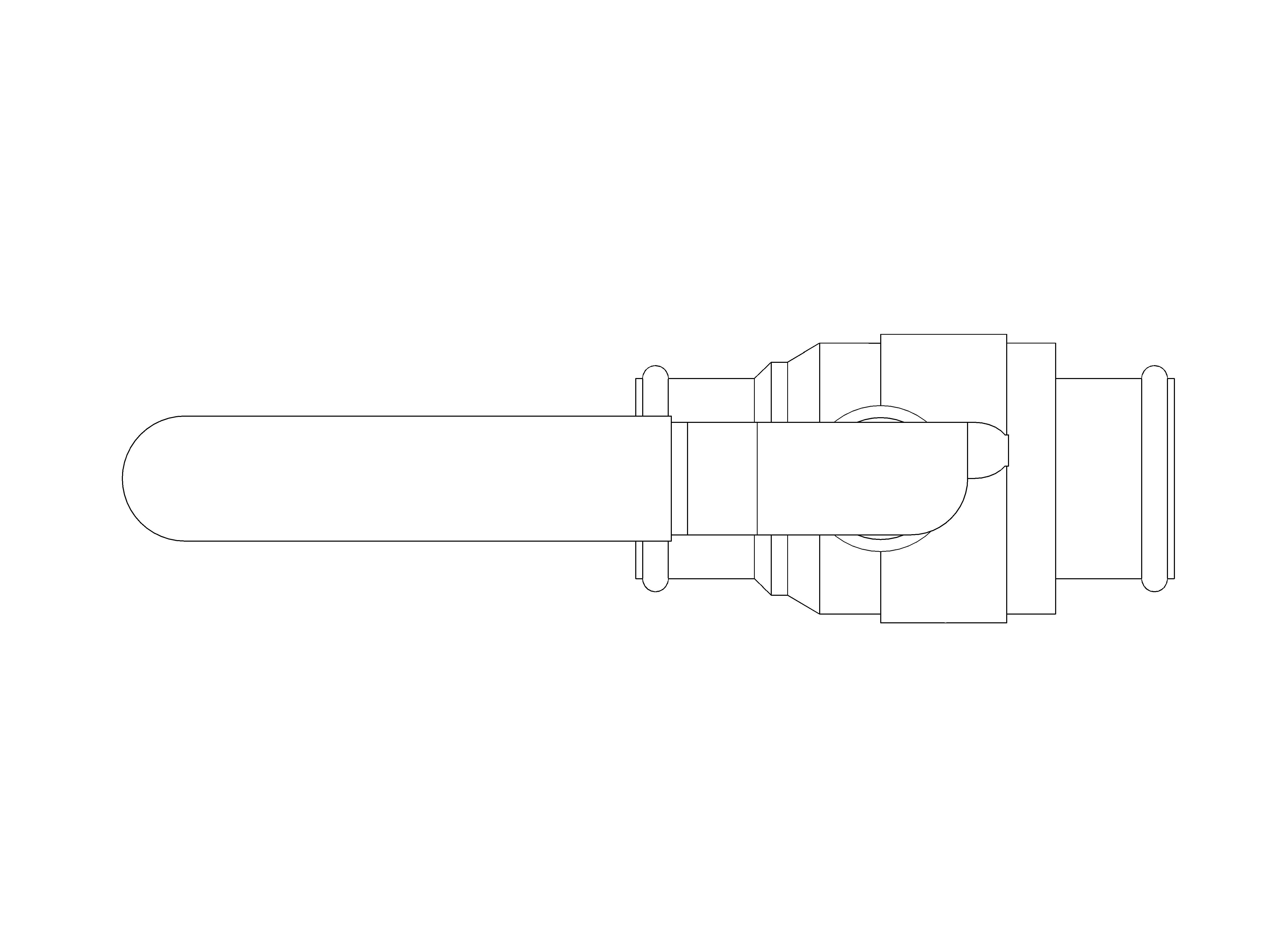 Product: DZR Press Fit Ball Valve - Extension Stem - D172AEXS.PF