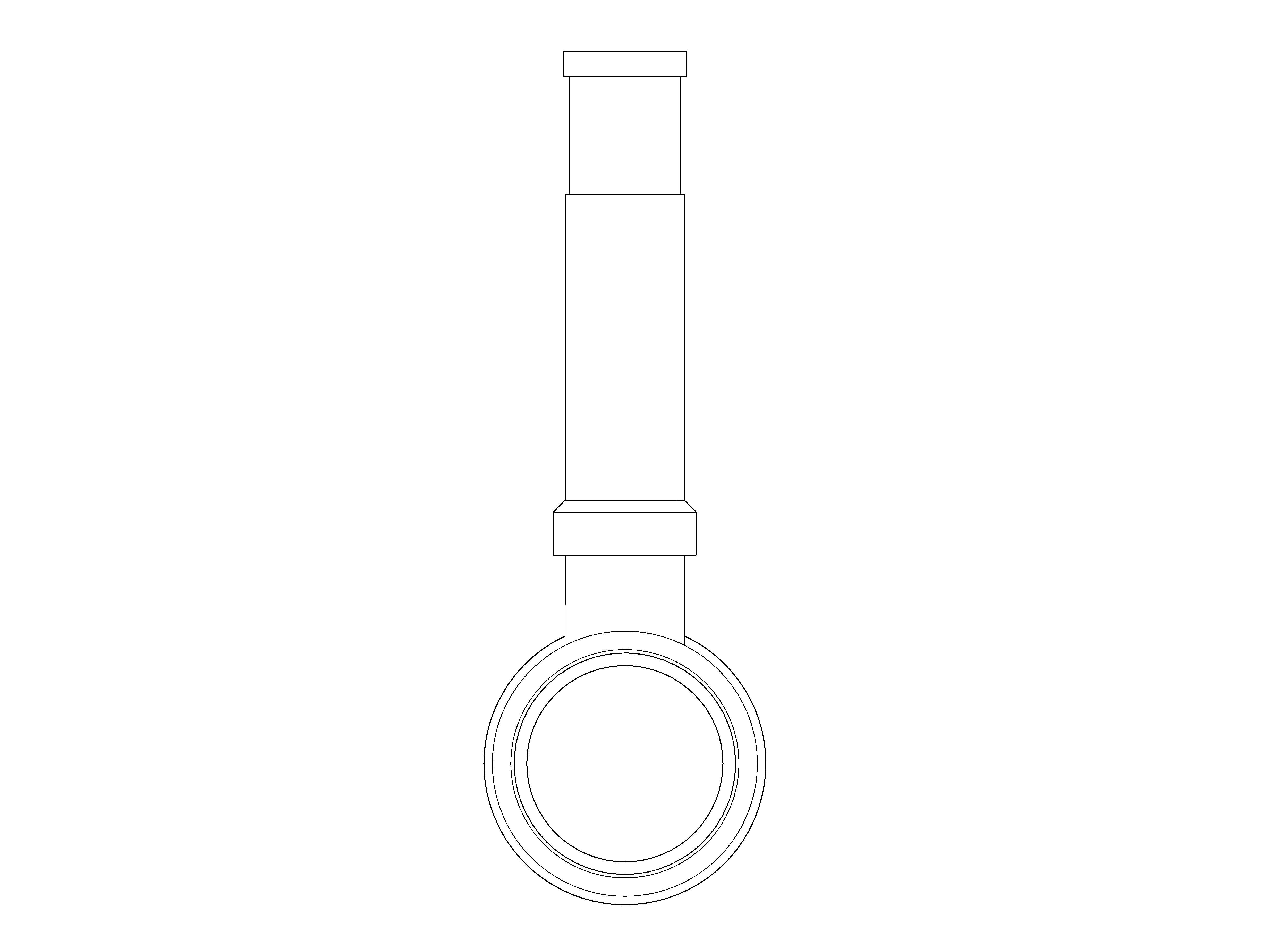 Product: DZR Press Fit Ball Valve - Extension Stem - D172AEXS.PF