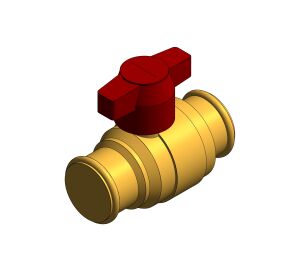 Product: DZR Press Fit Ball Valve - T Handle - D172ATH.PF
