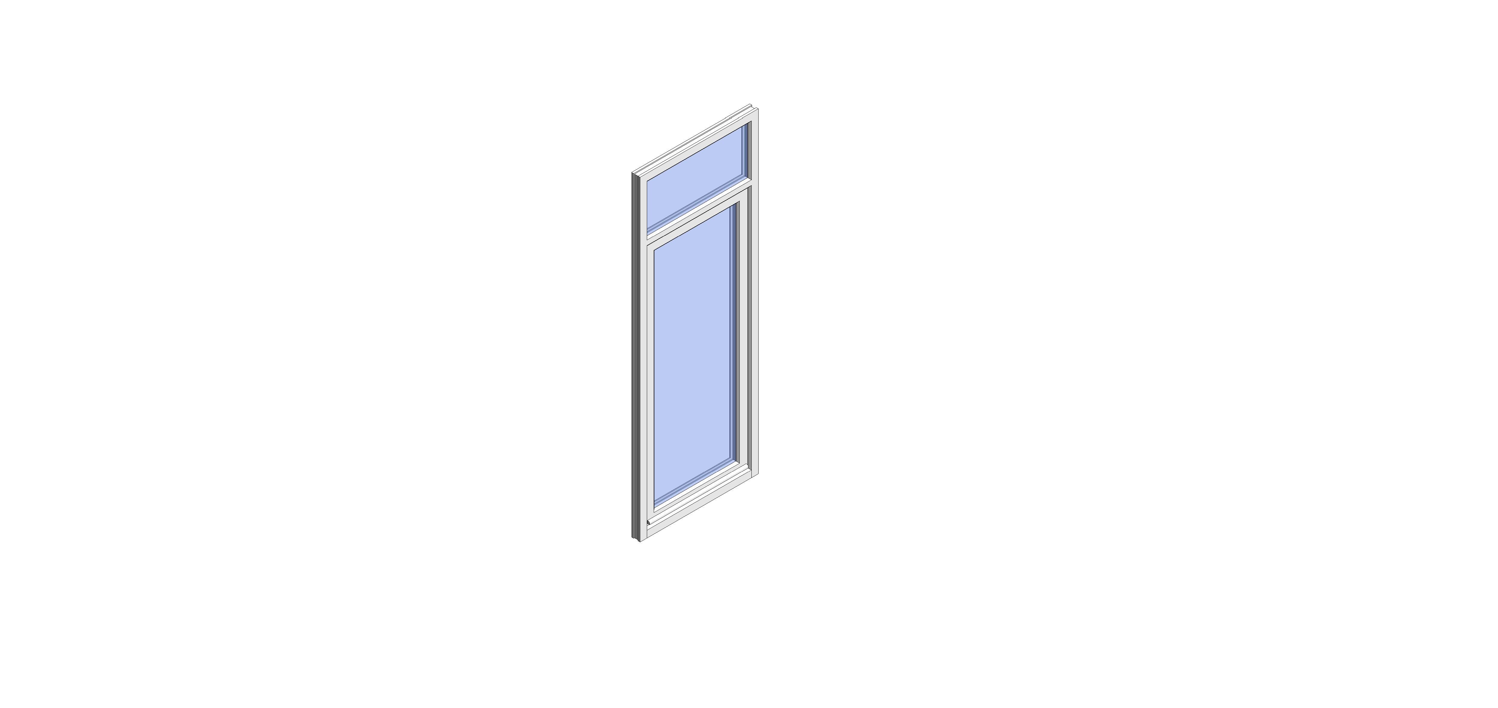 Product: Traditional 2500 Residential Door (R3 - Open In)