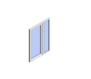 Product: Traditional 2500 Residential Door (R4 - Open In)