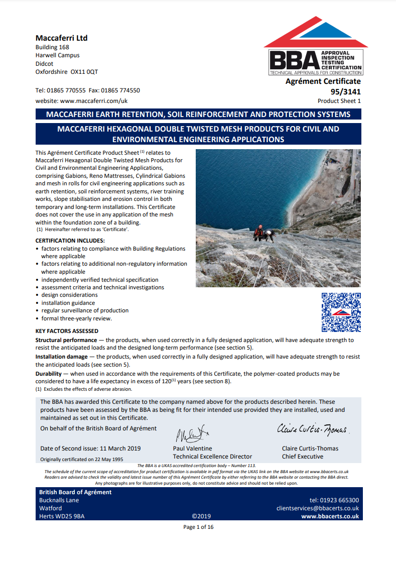 BBA Certificates