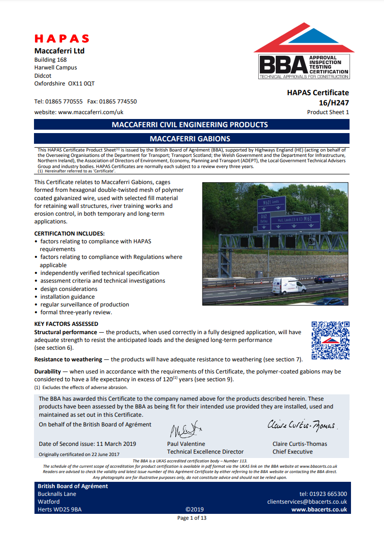 BBA Certificates