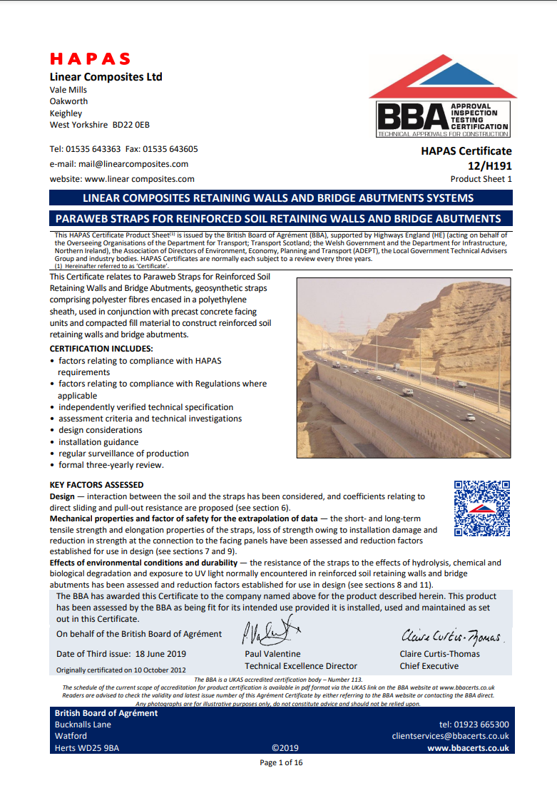 BBA Certificates