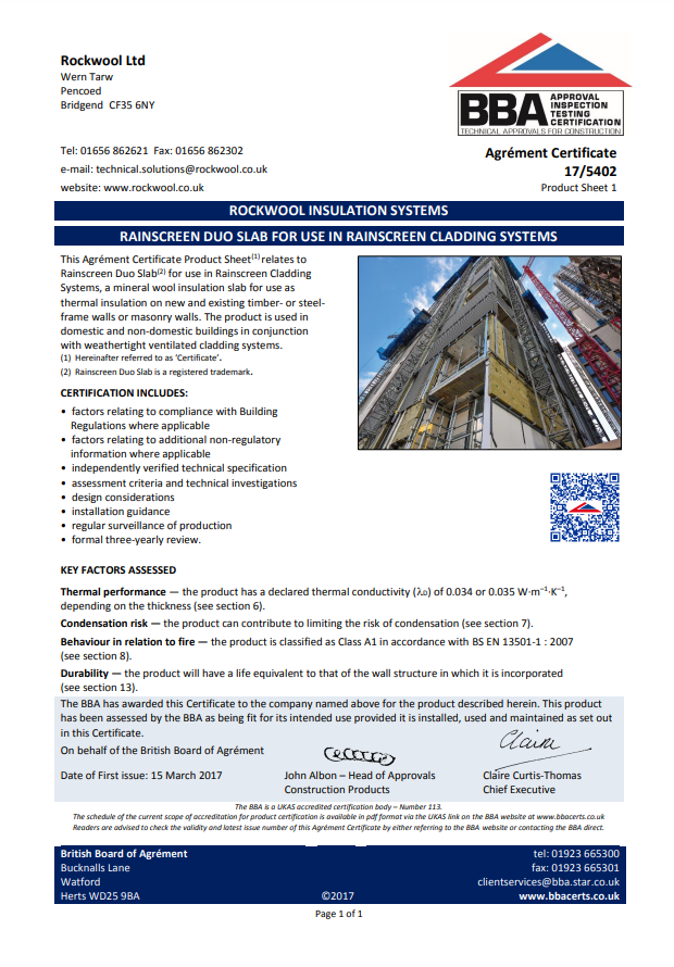 BBA Certificates