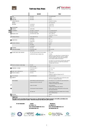 Technical Data Sheet