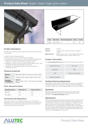 Product Data Sheet