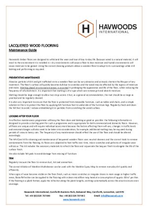 Maintenance Information