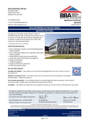 BBA Certificates