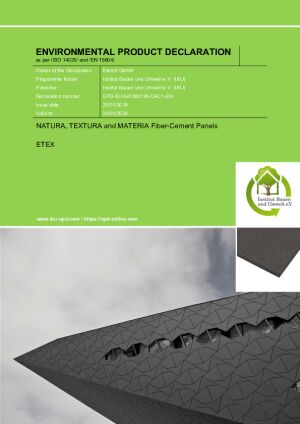 Environmental Product Declaration (EPD)