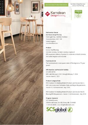 Environmental Product Declaration (EPD)