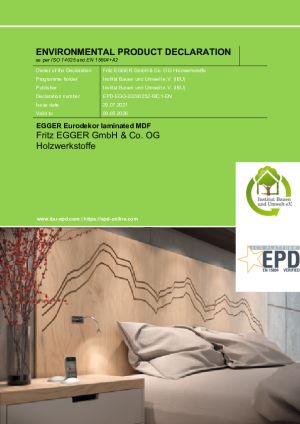 Environmental Product Declaration (EPD)