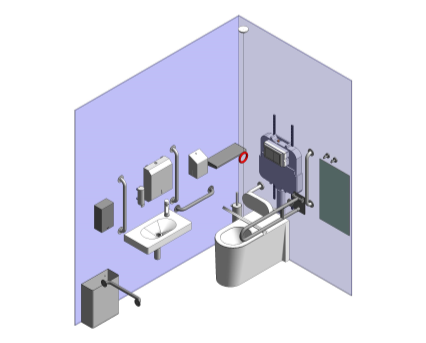 BACK TO WALL DOC M WC SET