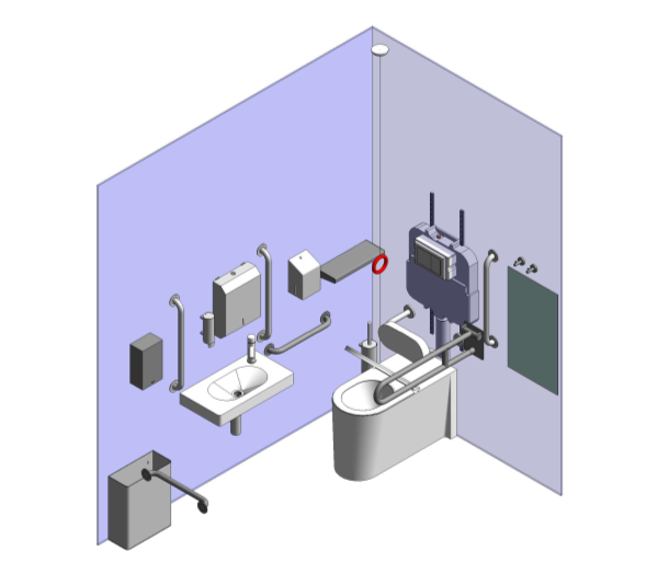 Product: BACK TO WALL DOC M WC SET