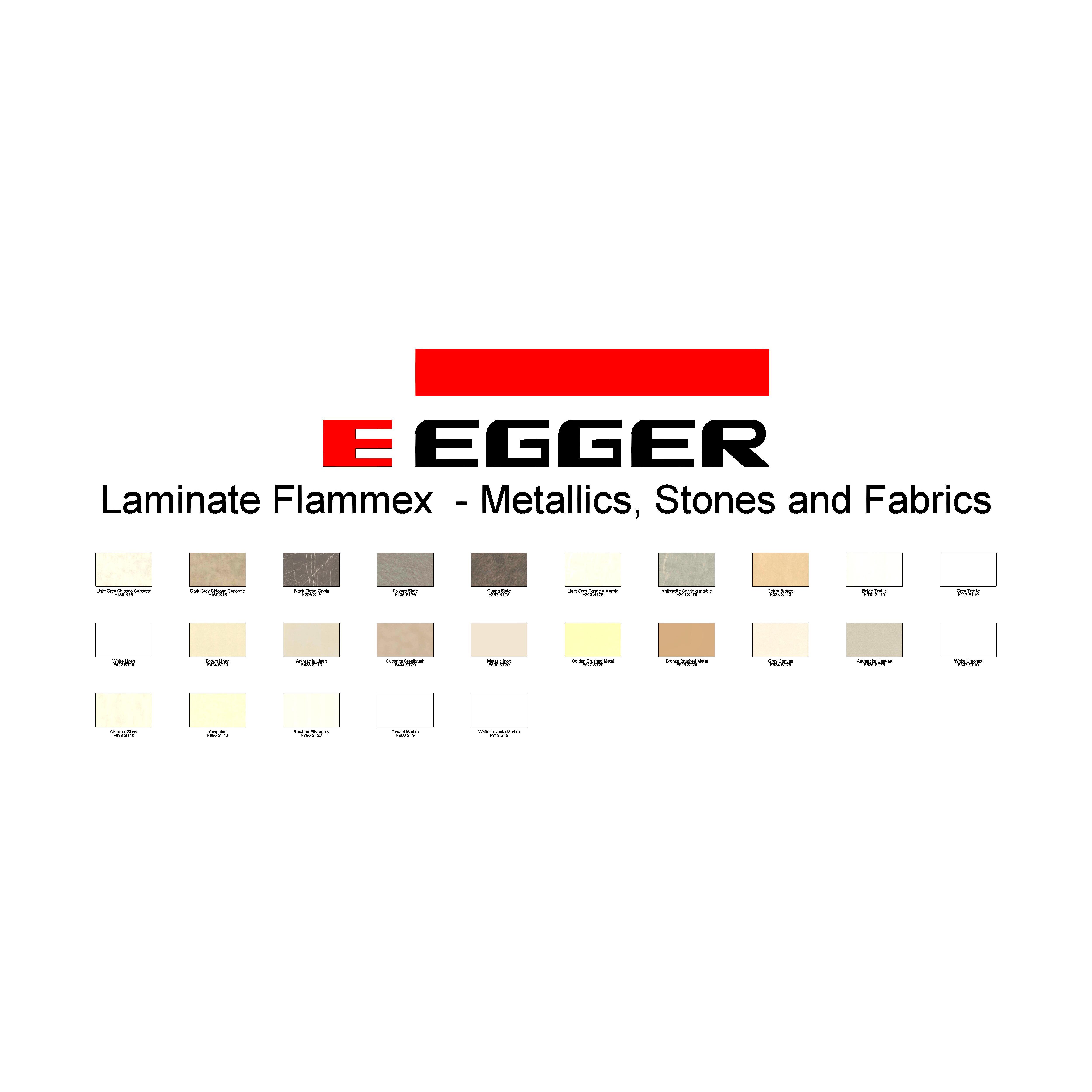 Product: Flammex Flame Retardent Laminate - Metallics, Stones and Fabrics