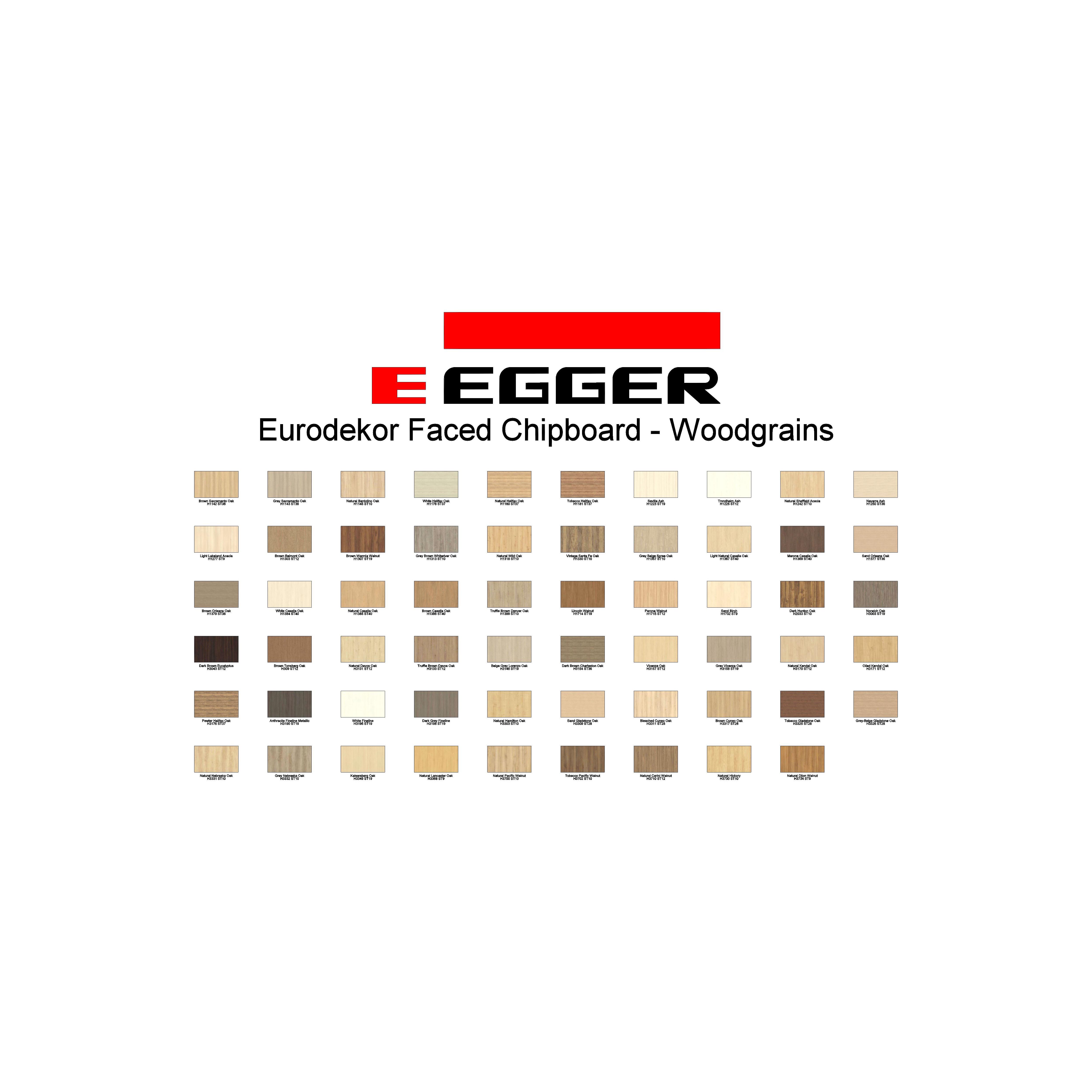 Product: Eurodekor Faced Chipboard - Woodgrains