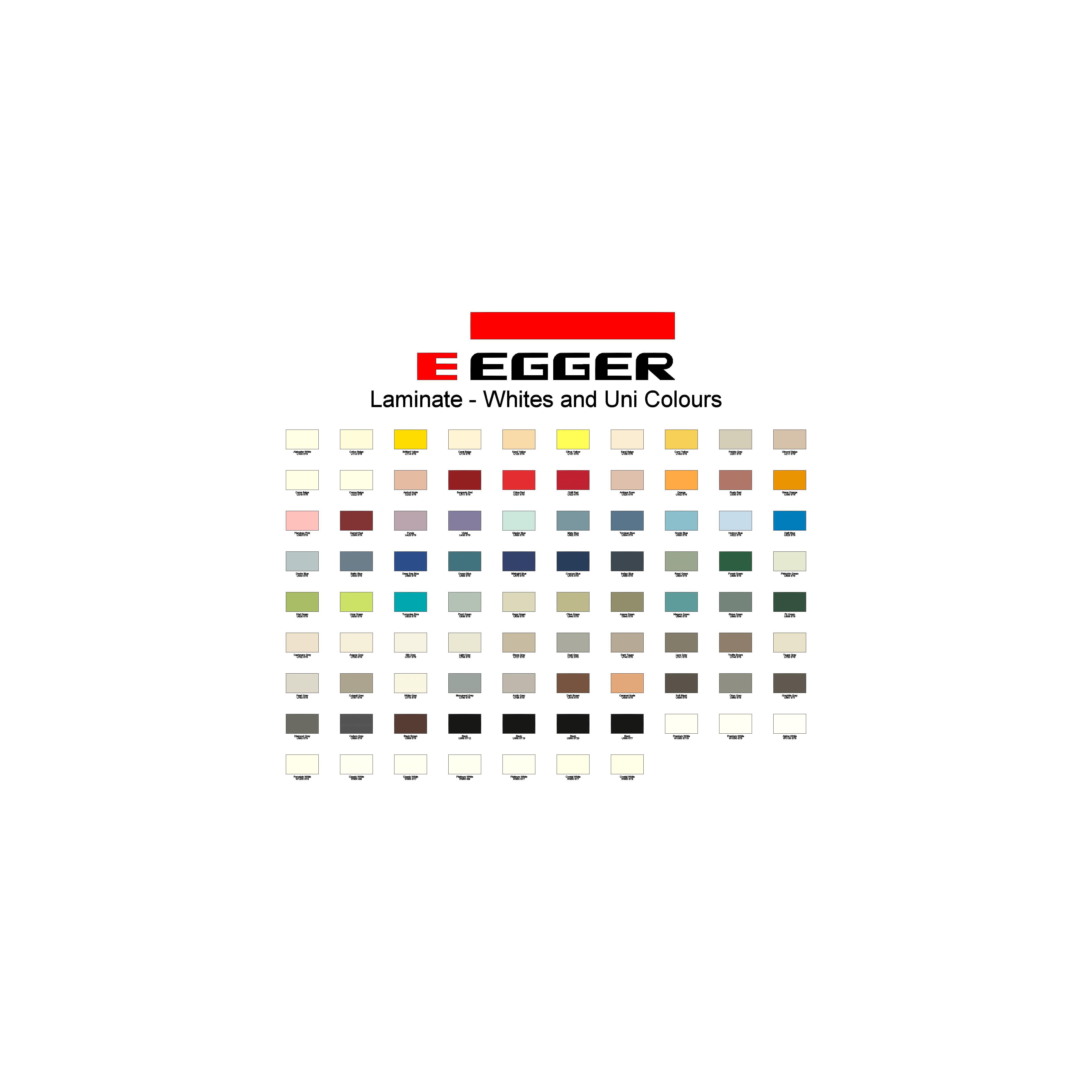 Product: Laminate - Whites and Uni Colours