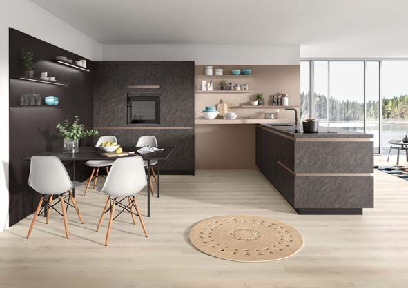 Product: Eurodekor Faced Chipboard - Metallics, Stones and Fabrics