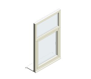 Product: Flush Tilt & Turn Window - Fixed Over Bottom Hung