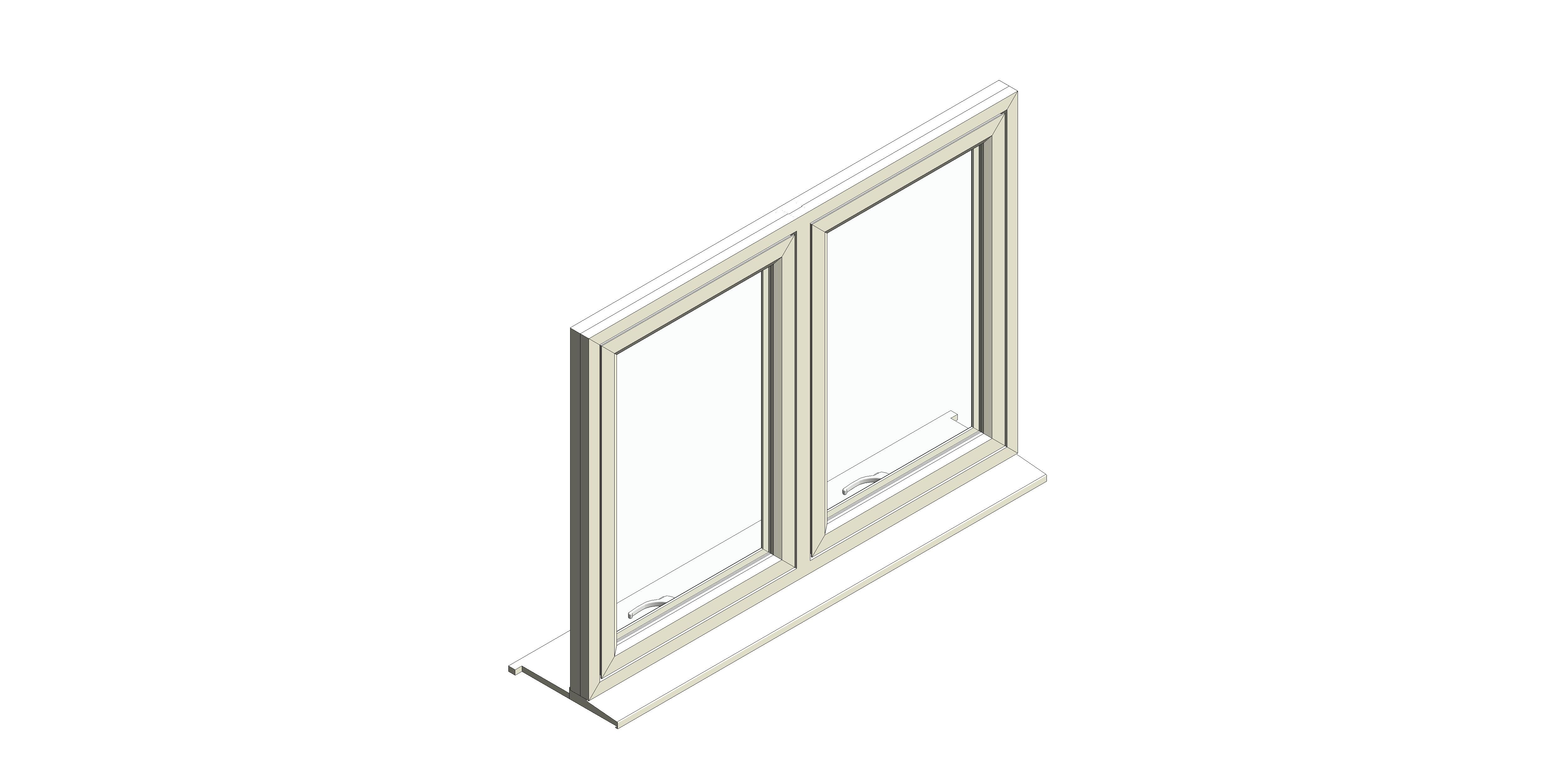 Product: Fully Reversible Window - Double Opening