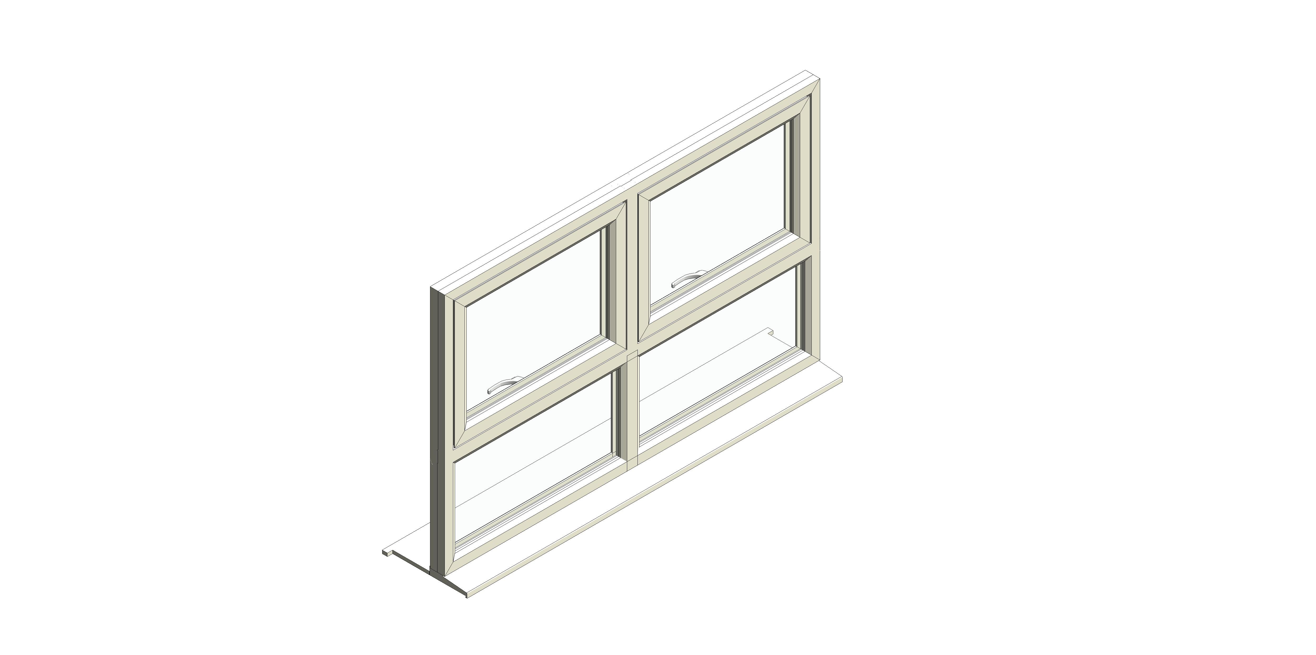 Product: Fully Reversible Window - Double Top Hung