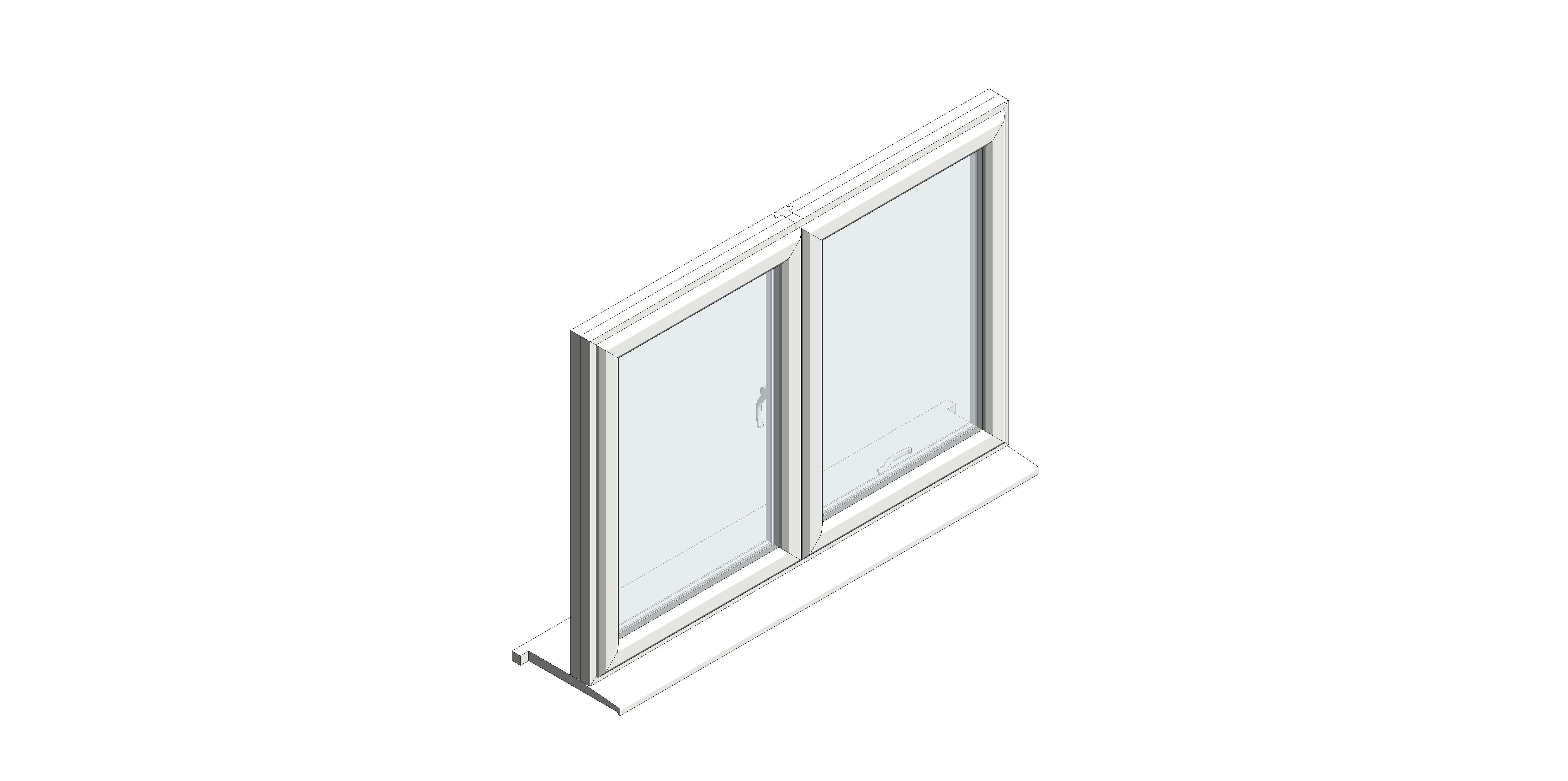 Product: Profile 22 Casement Window - Chamfered - Top Hung Side Hung
