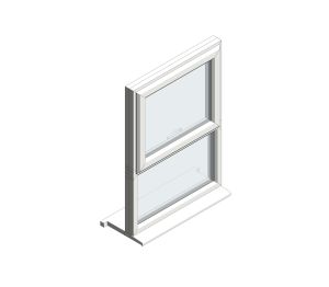 Product: Spectus Casement Window – Bevelled - Top Hung Over Fixed